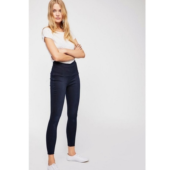 raw hem jeggings